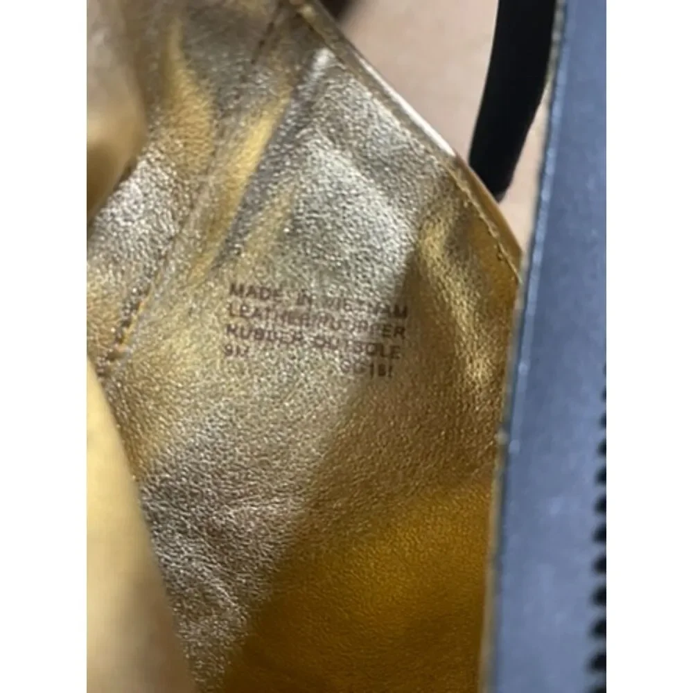 New Michael Kors  Harper Bootie sexy 9m  suede /gold heels